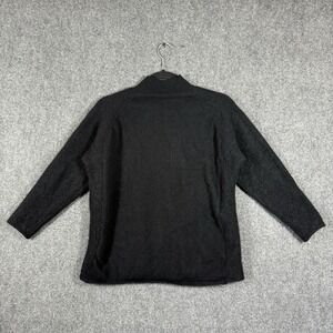 J McLaughlin 100% Cashmere Sweater Mock Neck Black Womens Large #2169